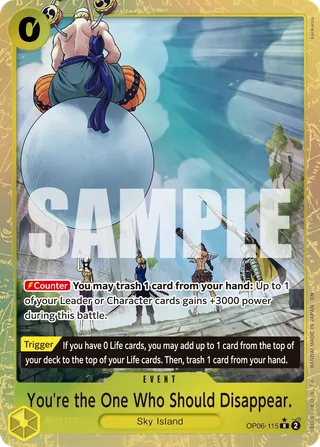 You're the One Who Should Disappear (Alternate Art) #OP06-115-alternate-art · Premium Booster -The Best- Vol. 2 One Piece card