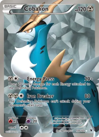 Cobalion #100 · Noble Victories Pokémon card