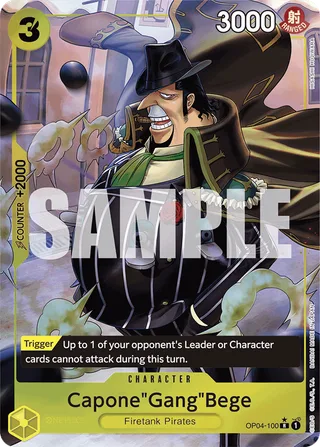 Capone"Gang"Bege (Full Art) #OP04-100-full-art · Premium Booster -The Best- One Piece card