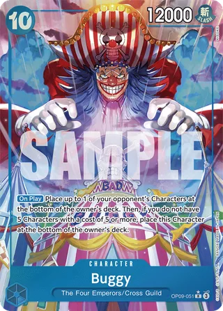 Buggy (Alternate Art) #OP09-051-alternate-art · Emperors in the New World One Piece card