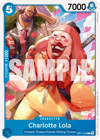 Charlotte Lola #OP11-052 · A Fist of Divine Speed Release Event Cards One Piece card