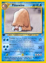 Piloswine · Neo Genesis Pokémon card