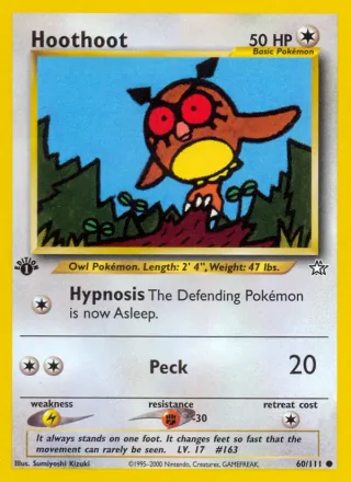Hoothoot #60 · Neo Genesis Pokémon card
