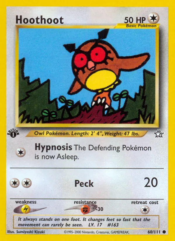 Hoothoot full card art