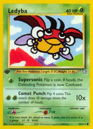 Ledyba #63 · Neo Genesis Pokémon card