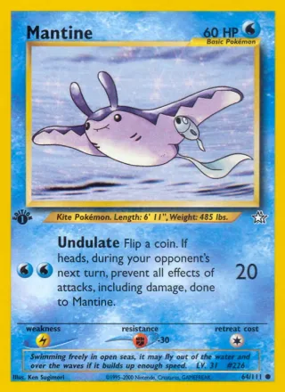 Mantine #64 · Neo Genesis Pokémon card