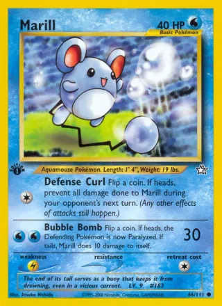 Marill #66 · Neo Genesis Pokémon card