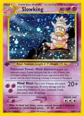Slowking #14 · Neo Genesis Pokémon card