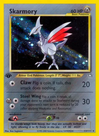 Skarmory #13 · Neo Genesis Pokémon card