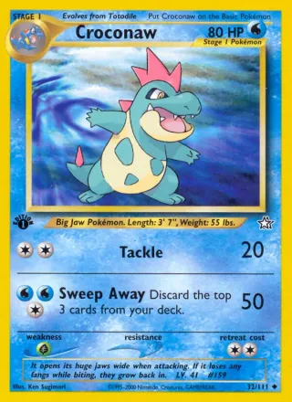 Croconaw #32 · Neo Genesis Pokémon card