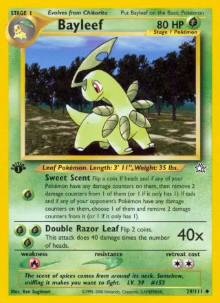 Bayleef #29 · Neo Genesis Pokémon card