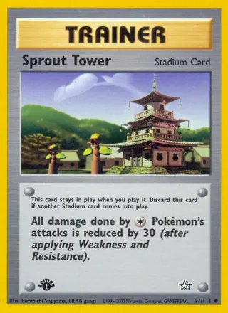 Sprout Tower #97 · Neo Genesis Pokémon card