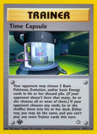 Time Capsule #90 · Neo Genesis Pokémon card