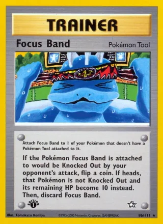 Focus Band #86 · Neo Genesis Pokémon card
