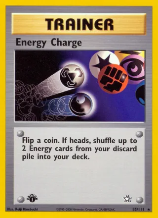 Energy Charge #85 · Neo Genesis Pokémon card
