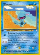 Wooper · Neo Genesis Pokémon card