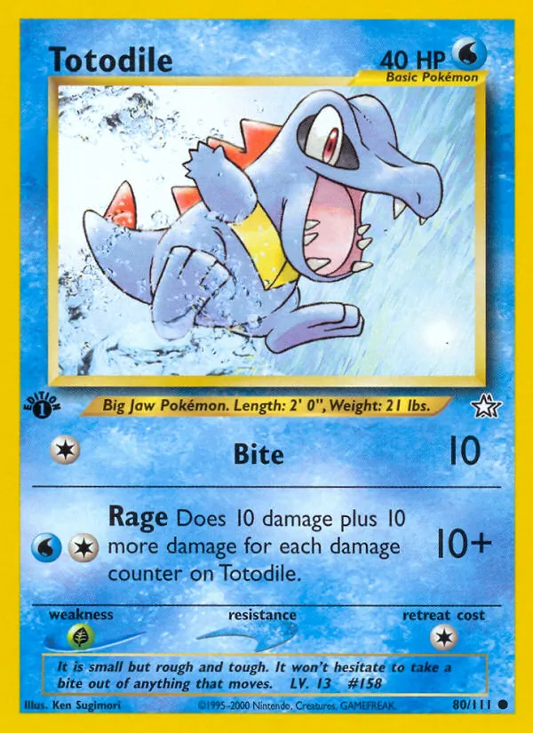 Totodile full card art