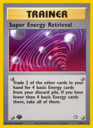 Super Energy Retrieval #89 · Neo Genesis Pokémon card
