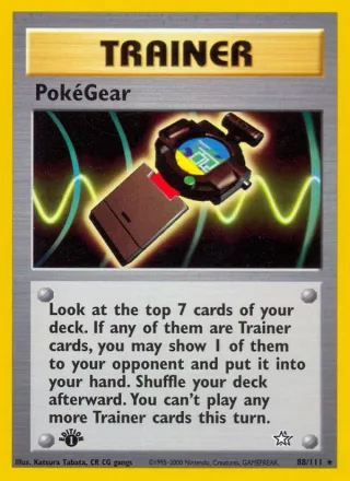 PokéGear #88 · Neo Genesis Pokémon card