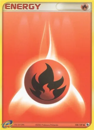 Fire Energy #108 · Ruby & Sapphire Pokémon card