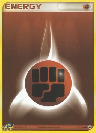 Fighting Energy #105 · Ruby & Sapphire Pokémon card
