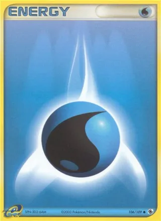 Water Energy #106 · Ruby & Sapphire Pokémon card