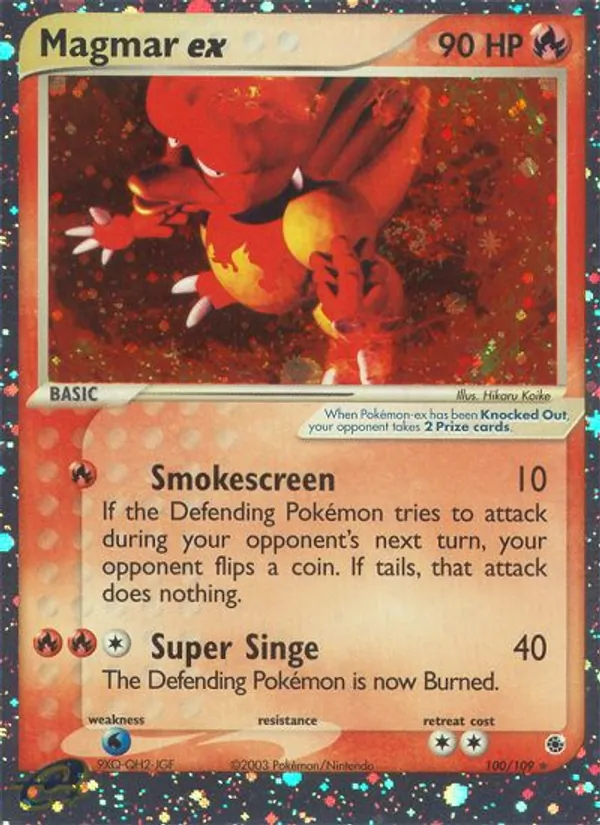 Magmar ex full card art