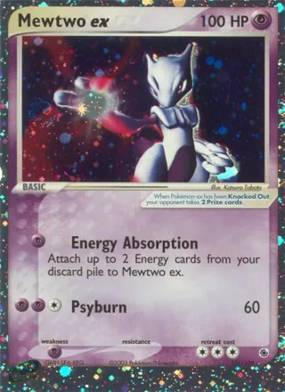 Mewtwo ex #101 · Ruby & Sapphire Pokémon card