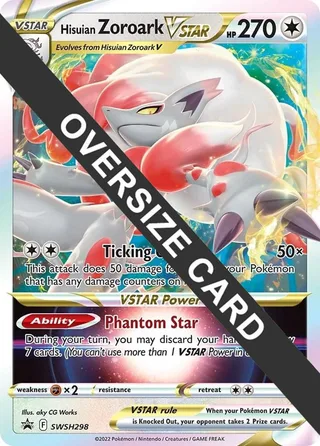 Hisuian Zoroark VSTAR - SWSH298 #SWSH298 · Jumbo cards Pokémon card