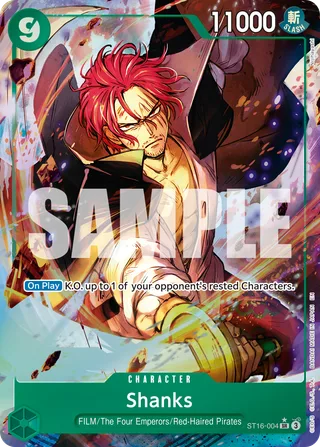 Shanks (Alternate Art) #ST16-004-alternate-art · Premium Booster -The Best- Vol. 2 One Piece card