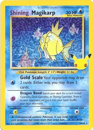 Shining Magikarp #CC010 · Celebrations Classic Collection Pokémon card