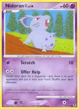 Nidoran ♀ · Rising Rivals Pokémon card