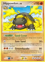 Hippowdon · Rising Rivals Pokémon card