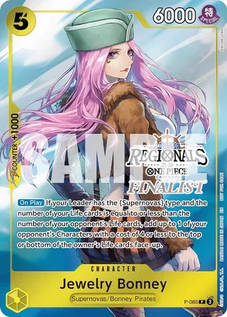 Jewelry Bonney (Online Regional Finalist Card Set 2025 Vol.2) #P-085-online-regional-finalist-card-set-2025-vol-2 · One Piece Promotion Cards One Piece card