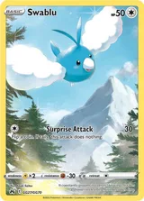 Swablu · Crown Zenith Galarian Gallery Pokémon card