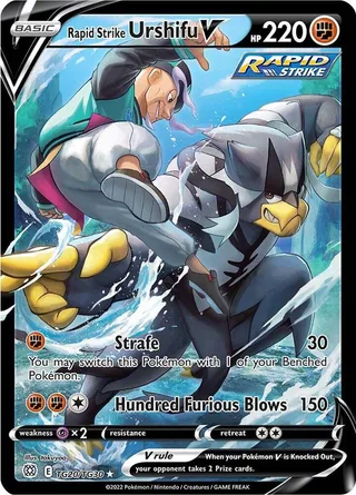 Rapid Strike Urshifu V #TG20 · Brilliant Stars Trainer Gallery Pokémon card