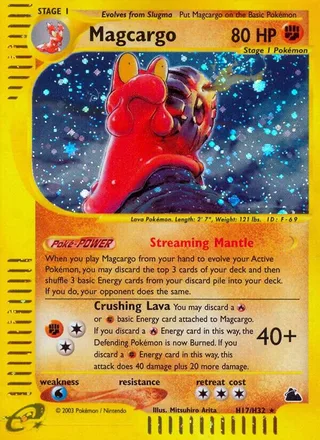 Magcargo #H17 · Skyridge Pokémon card