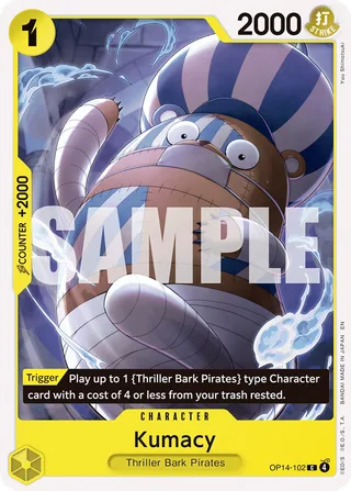 Kumacy #OP14-102 · The Azure Sea's Seven One Piece card
