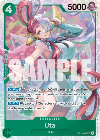 Uta #OP13-023 · Carrying On His Will One Piece card