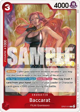 Baccarat (Judge Pack Vol. 4) #OP07-010-judge-pack-vol-4 · One Piece Promotion Cards One Piece card