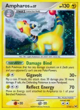 Ampharos · Platinum Pokémon card