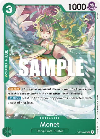 Monet #OP05-036 · Awakening of the New Era: 1st Anniversary Tournament Cards One Piece card