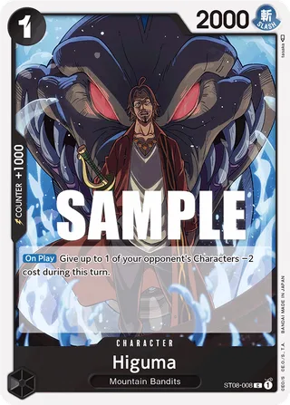 Higuma #ST08-008 · ST-08: Starter Deck 8 Monkey.D.Luffy One Piece card