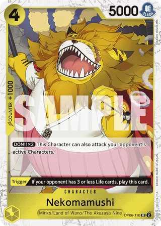 Nekomamushi (Full Art) #OP06-110-full-art · Premium Booster -The Best- One Piece card