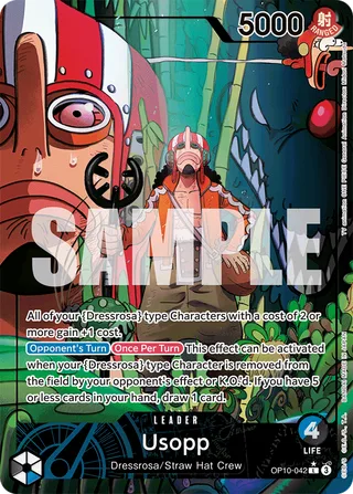 Usopp (Parallel) #OP10-042-parallel · Royal Blood One Piece card