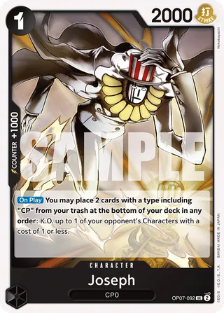 Joseph #OP07-092 · 500 Years in the Future Pre-Release Cards One Piece card