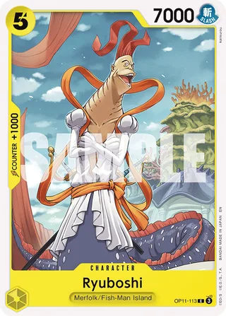 Ryuboshi #OP11-113 · A Fist of Divine Speed Release Event Cards One Piece card