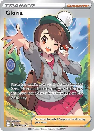 Gloria #TG26 · Brilliant Stars Trainer Gallery Pokémon card