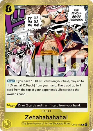 Zehahahahaha! #OP16-116 · The Time of Battle One Piece card