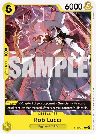 Rob Lucci #ST29-013 · ST-29: Starter Deck 29 Egghead One Piece card